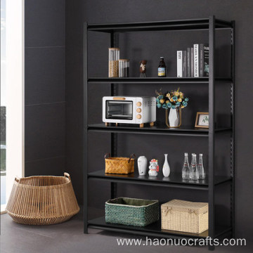 shelving display storeroom warehouse black iron shelving